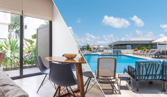 1BR Apt in #1 location, 100MB Wifi, IPANA 3 rooftop pools gym and rooftop bar with ocean view