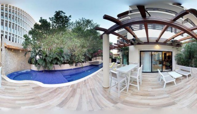 Aldea Thai 1107- private pool walk to mamitas beach!