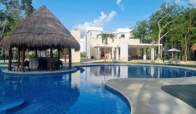 Hermoso condominio con alberca en Puerto Morelos