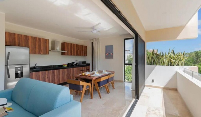 Luxurious Apartment 2BR Tulum Aldea Zama viva