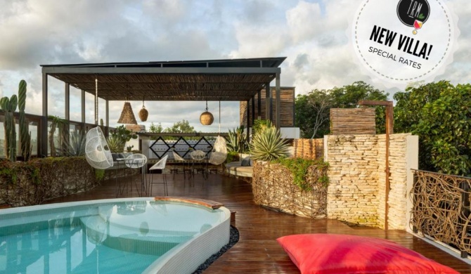 Mamazul Tulum Townhouse with chef & rooftop pool 6BR 12 people