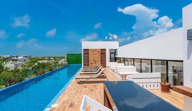 Paradise in Tulum with Rooftop Pool and TOP Sunsets, Amira Central