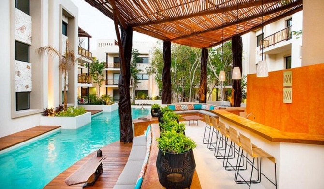 Private pool Access 2BR condo in the best location in Tulum by Happy Address