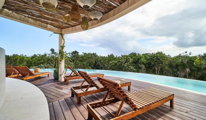 Stylish & Dreamy PentHouse In Tulum Private Pool & Terrace, Lounge Area & Rooftop Pool