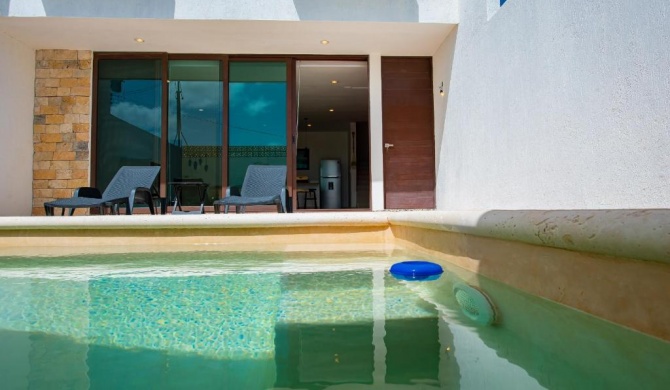 New Modern Villa, PRIVATE pool, high internet speed, 2 blocks from the beach