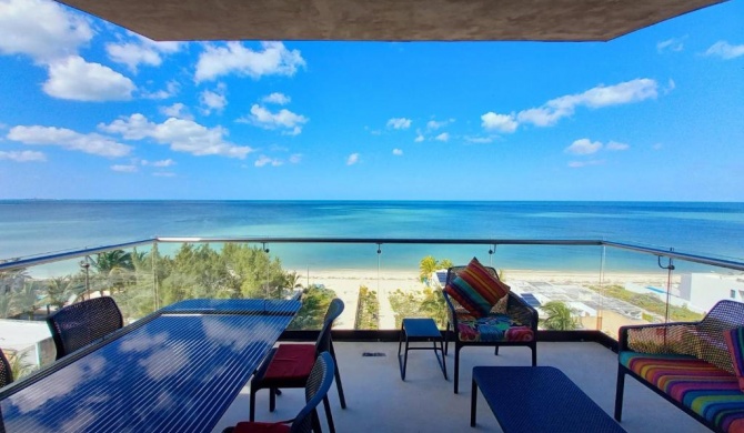 Ocean views from all the bedrooms of this Deluxe beachfront Condo, Paradise