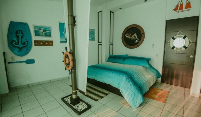 Hermoso departamento estilo náutico con vista a la bahía de Acapulco