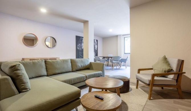 Charming 3br Apartment w Free Laundry and Fast Wifi at Condesa Roma