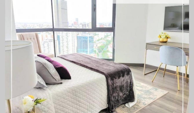 Velasco MaiaHome-POLANCO Depa con alberca/gym/spa/jacuzzi + 3BR