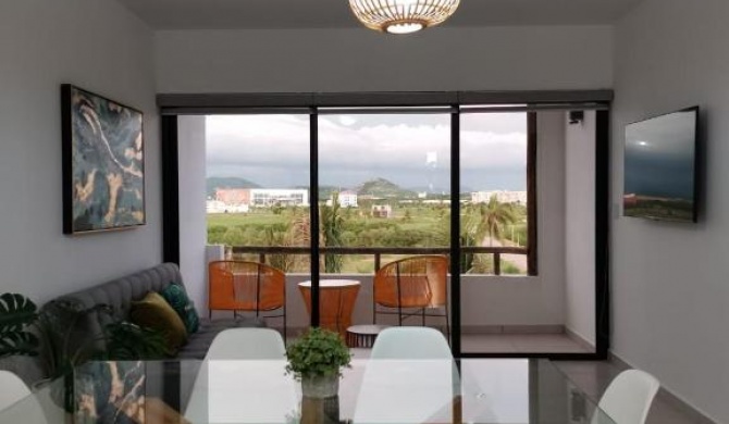 Condominio Vista a campo de golf y alberca privada